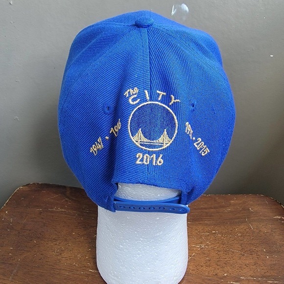 New Era Golden‎ State Champions Hat The CITY Blue SnapBack Hardwood Classics - Picture 4 of 12
